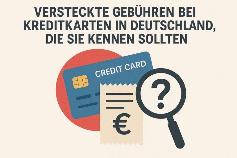 Versteckte Gebühren bei Kreditkarten in Deutschland, die Sie kennen sollten