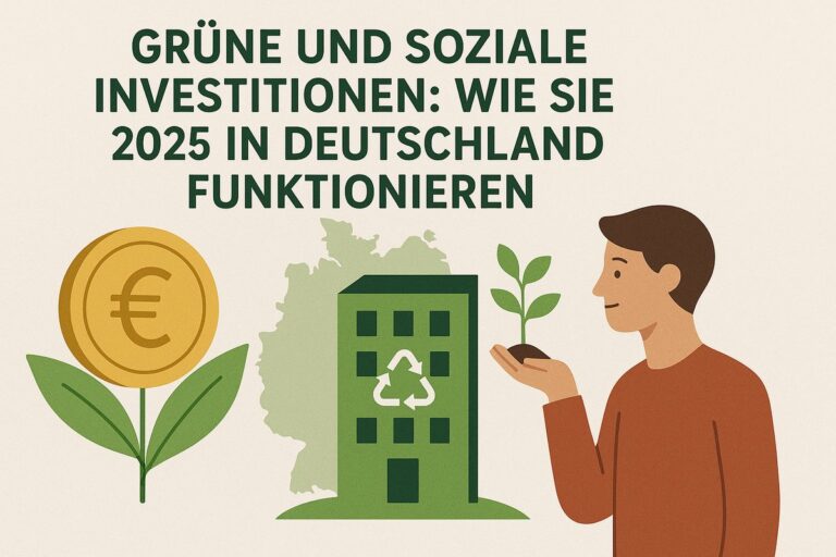 Grüne und soziale Investitionen: Wie sie 2025 in Deutschland funktionieren
