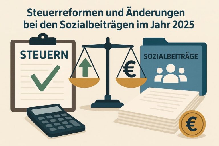 Steuerreformen und Änderungen bei den Sozialbeiträgen im Jahr 2025