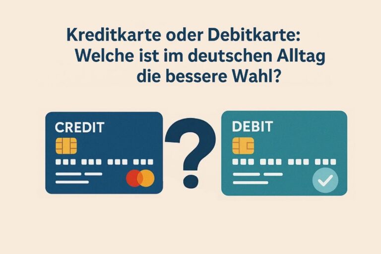 Kreditkarte oder Debitkarte: Welche ist im deutschen Alltag die bessere Wahl?