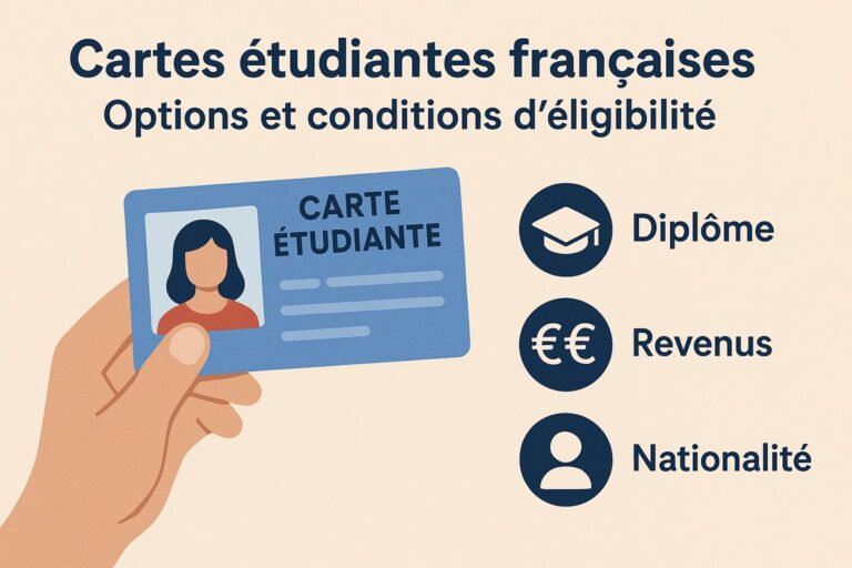Cartes étudiantes françaises : options et conditions d’éligibilité
