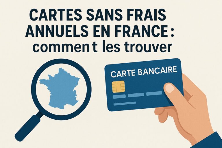 Cartes sans frais annuels en France : comment les trouver