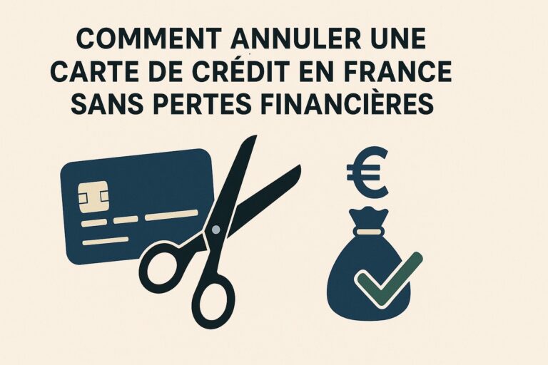 Comment annuler une carte de crédit en France sans pertes financières