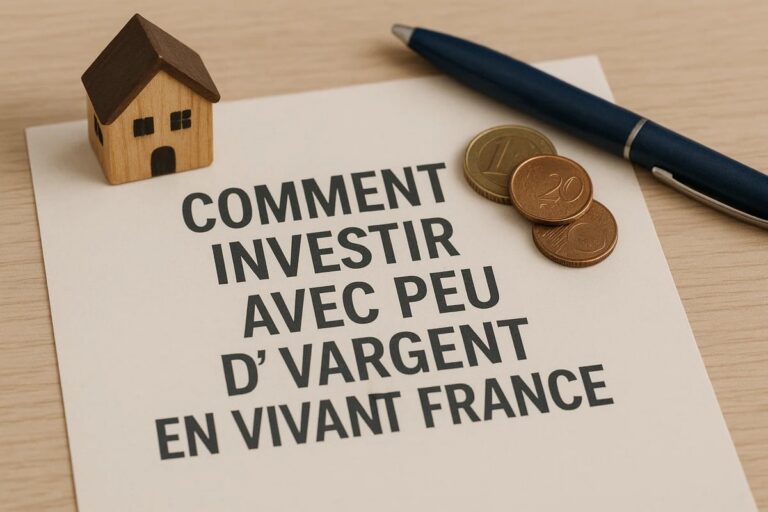 Comment investir avec peu d’argent en vivant en France