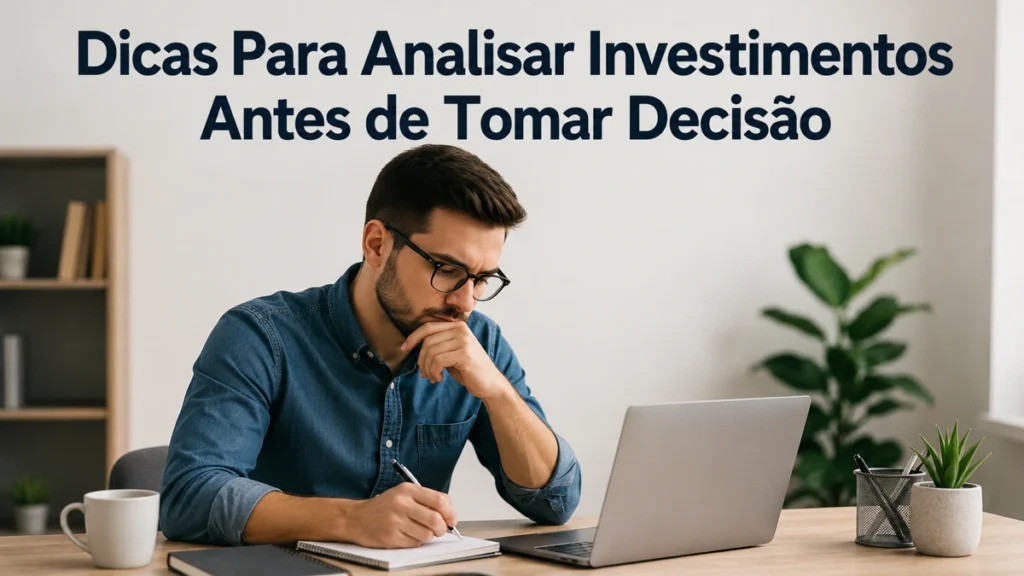 Dicas Para Analisar Investimentos Antes de Tomar Decisão