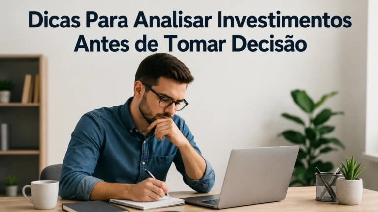 Dicas Para Analisar Investimentos Antes de Tomar Decisão