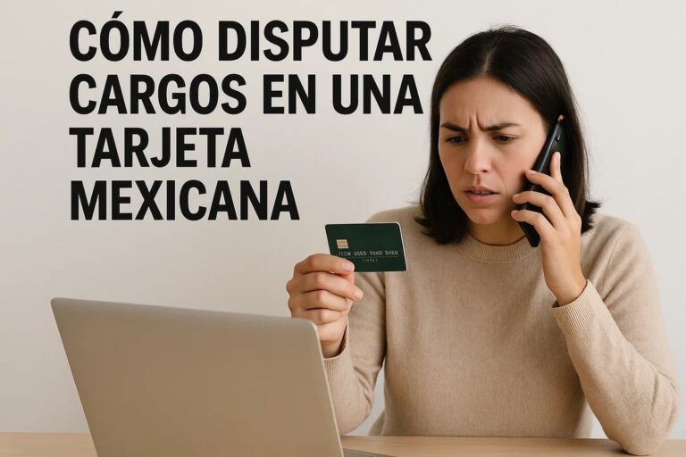 Cómo disputar cargos en una tarjeta mexicana