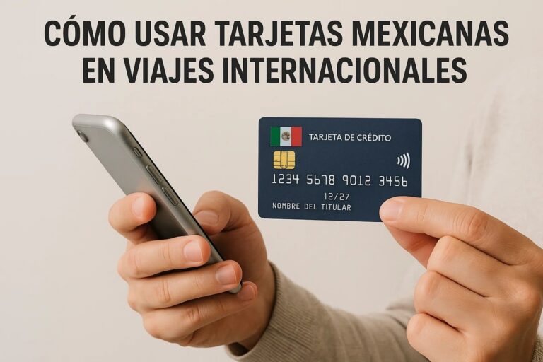 Cómo usar tarjetas mexicanas en viajes internacionales