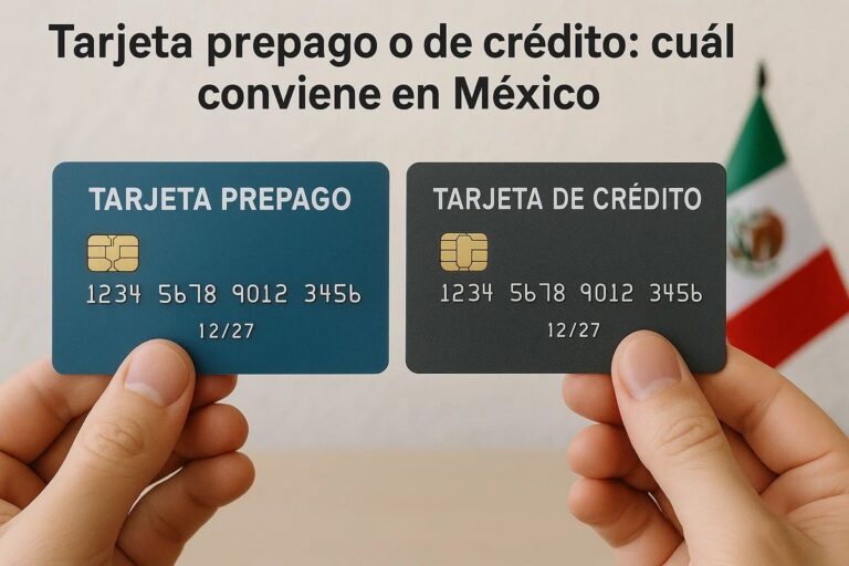 Tarjeta prepago o de crédito: cuál conviene en México