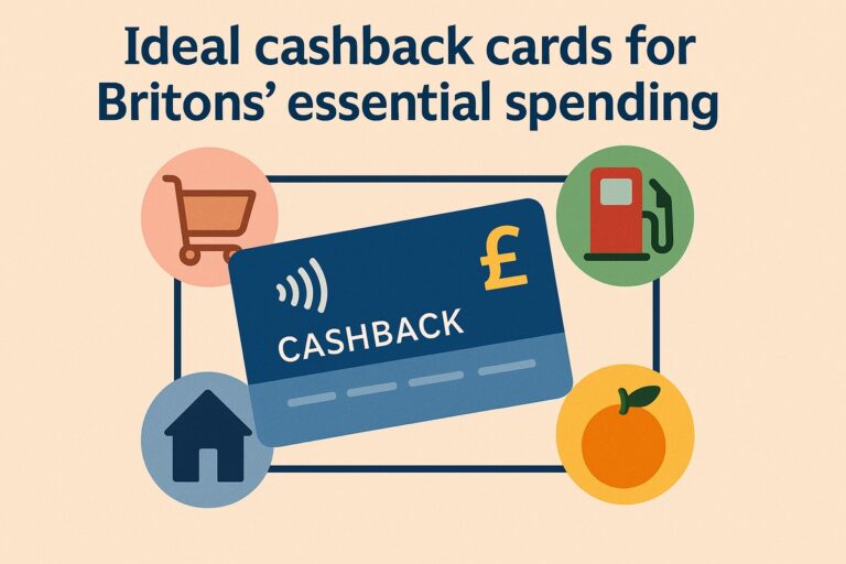 Ideal cashback cards for Britons’ essential spending
