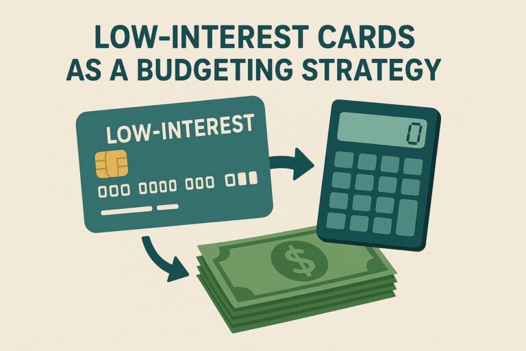 Low-interest cards as a budgeting strategy
