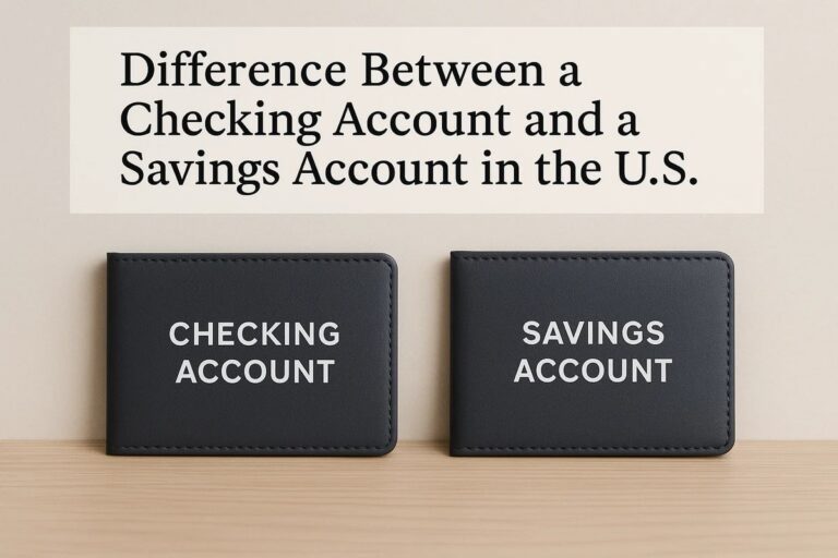 Difference Between a Checking Account and a Savings Account in the U.S