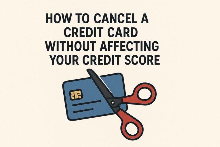 How To Cancel A Credit Card Without Affecting Your Credit Score