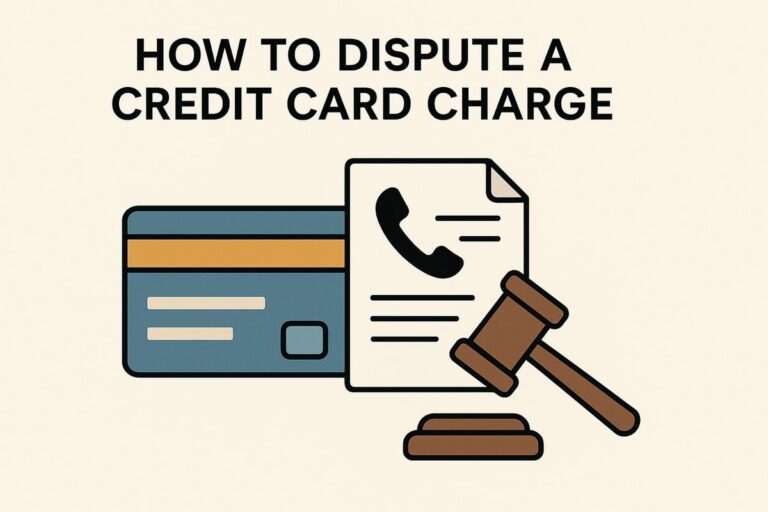 How To Dispute A Credit Card Charge