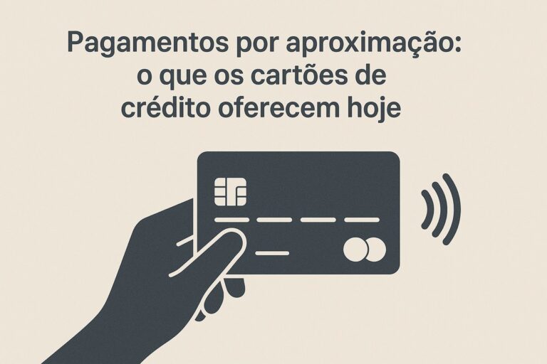 Pagamentos por aproximação: o que os cartões de crédito oferecem hoje