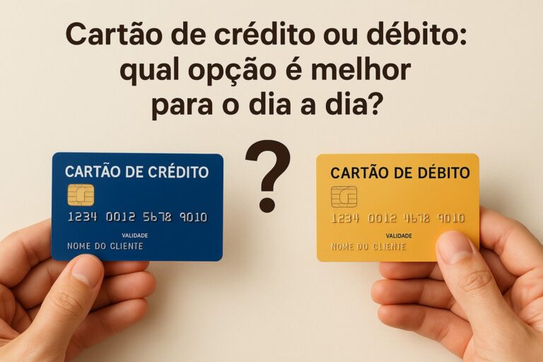 Cartão de crédito ou débito: qual opção é melhor para o dia a dia?