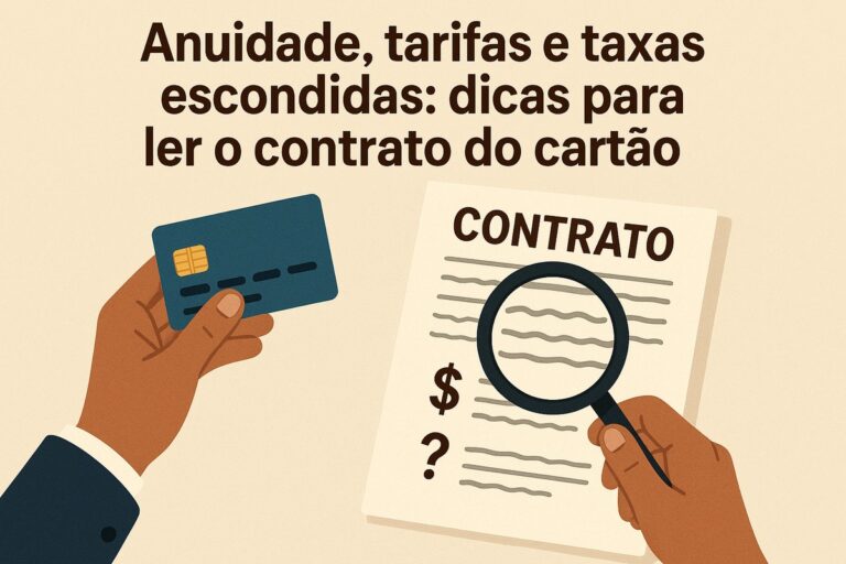 Anuidade, tarifas e taxas escondidas: dicas para Ler o contrato do cartão