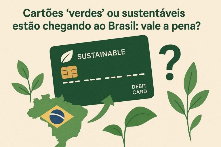 Cartões “verdes” ou sustentáveis estão chegando ao Brasil: vale a pena?
