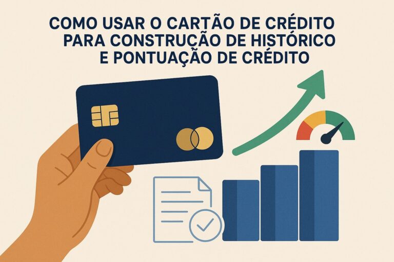 Como usar o cartão de crédito para construção de histórico e pontuação de crédito