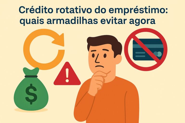 Crédito rotativo do empréstimo: quais armadilhas evitar agora